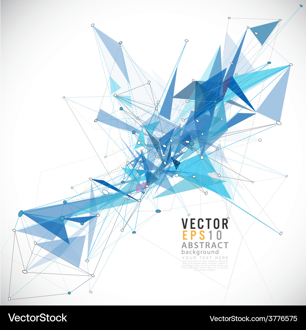 Abstract Mesh Tech Background vector image