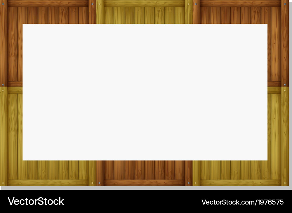 An empty board frame Vector Image