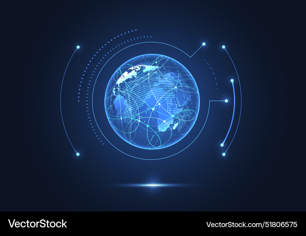 Global Network Connection Vector Image