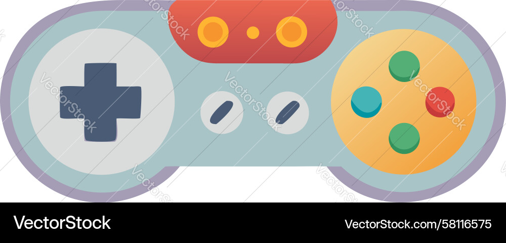 Retro Game Controller Vector Image