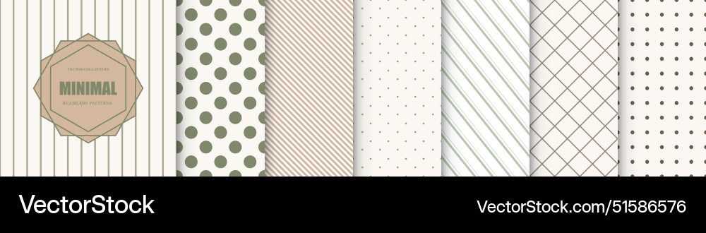 Collection of delicate geometric seamless patterns Collection of delicate geometric seamless patterns vector image
