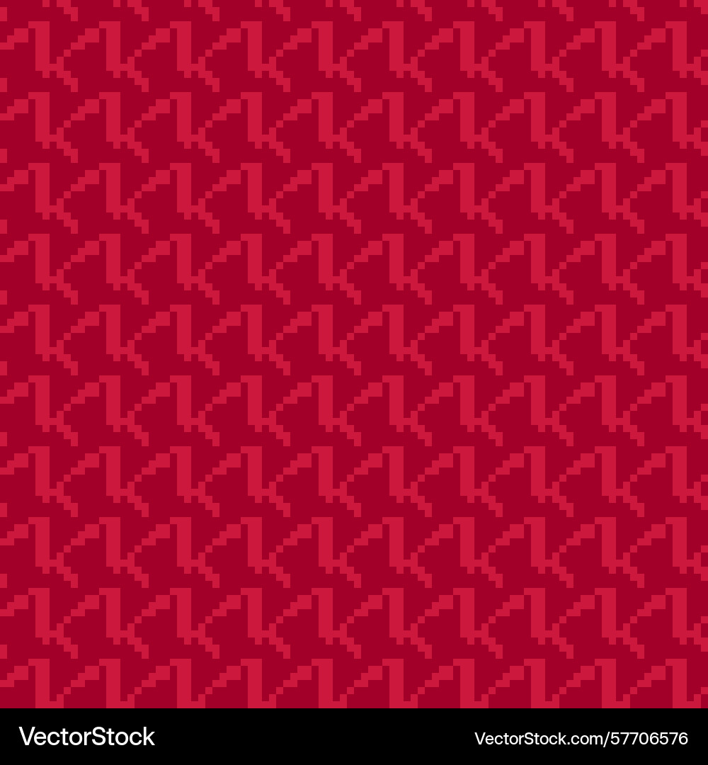 Geometric houndstooth color seamless pattern Vector Image