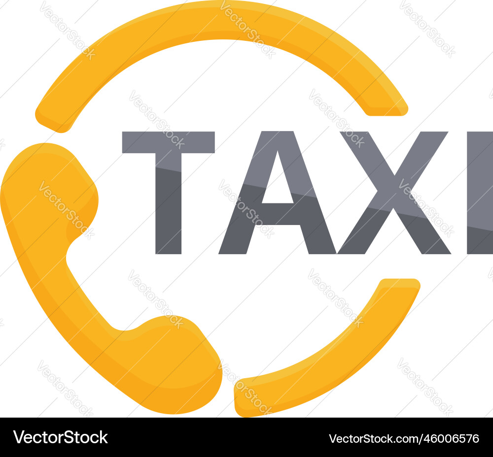 Taxi home call icon cartoon car app Taxi home call icon cartoon car app vector image