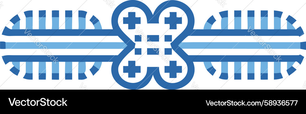 Abstract blue interconnected tech lines element Vector Image