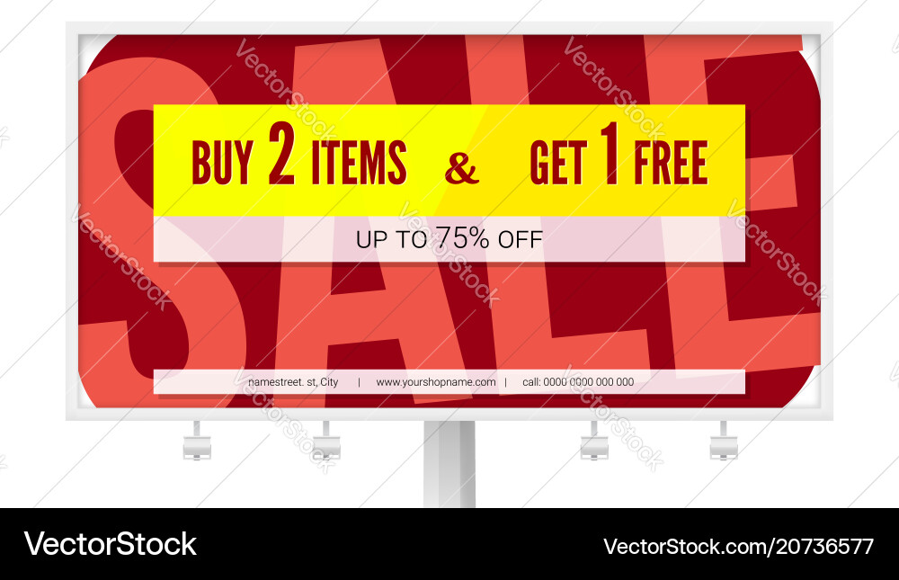 Banner with text design buy two items and get one Banner with text design buy two items and get one vector image