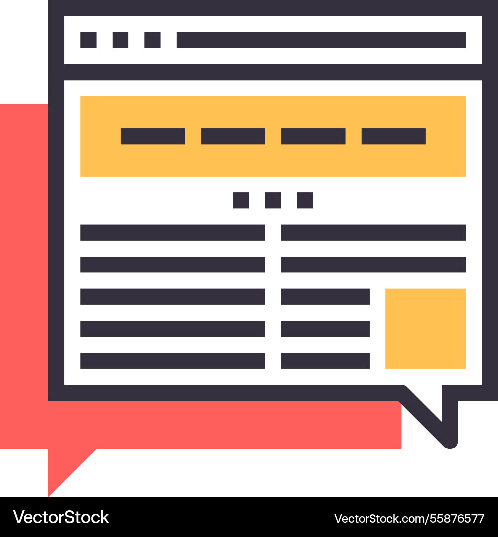 Discussion forum Discussion forum vector image