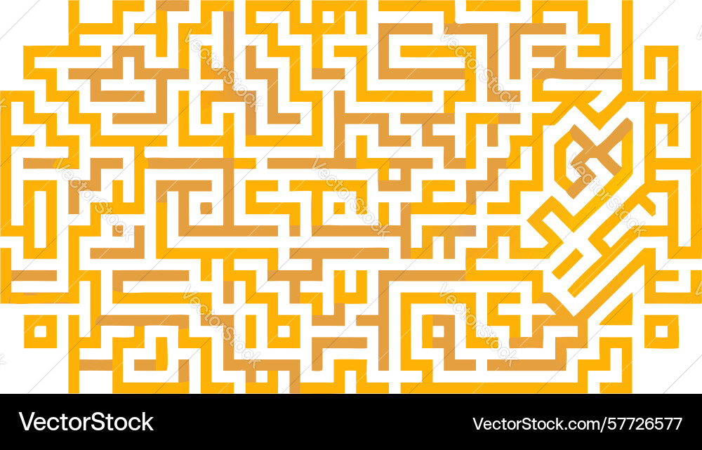 Intricate maze pattern complex challenge puzzle vector image