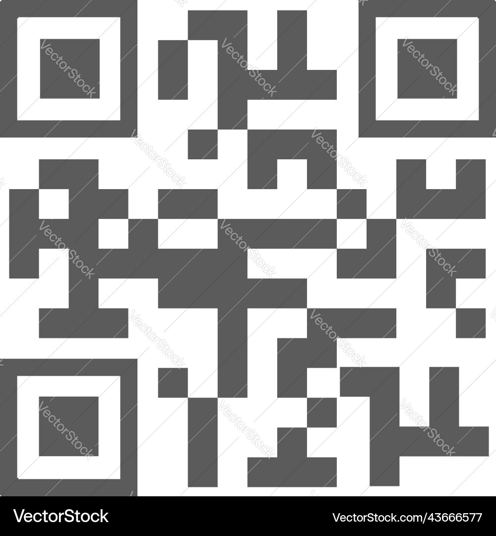 Quick response code scannen isoliert qr barcode Vektorbild