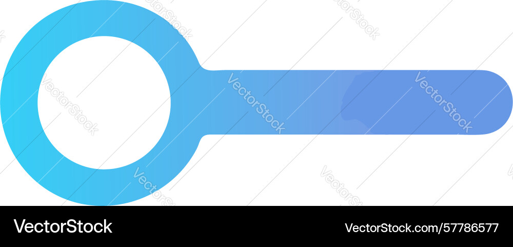 Simple gradient search icon design generative ai vector image