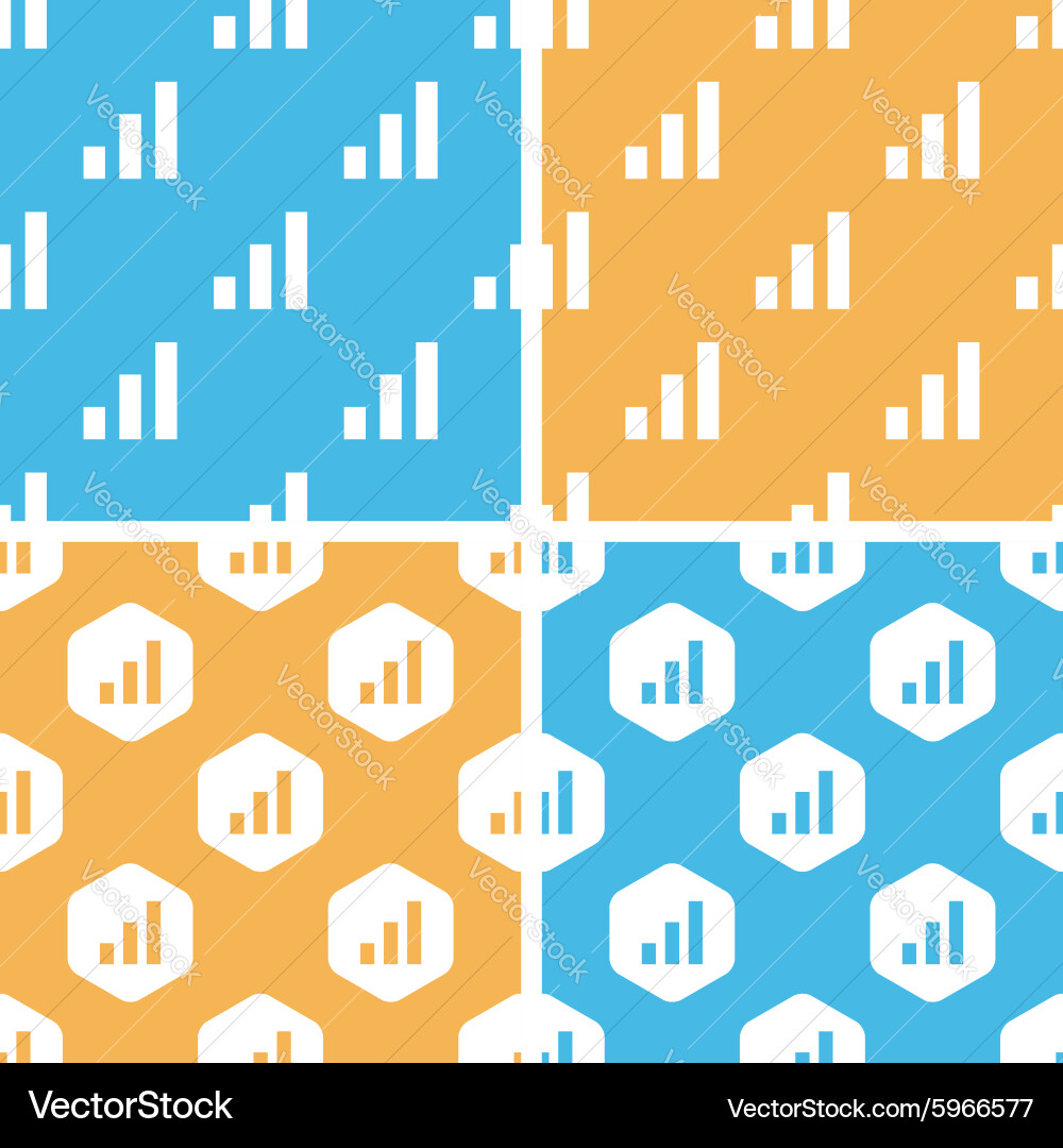 Volume scale pattern set colored vector image