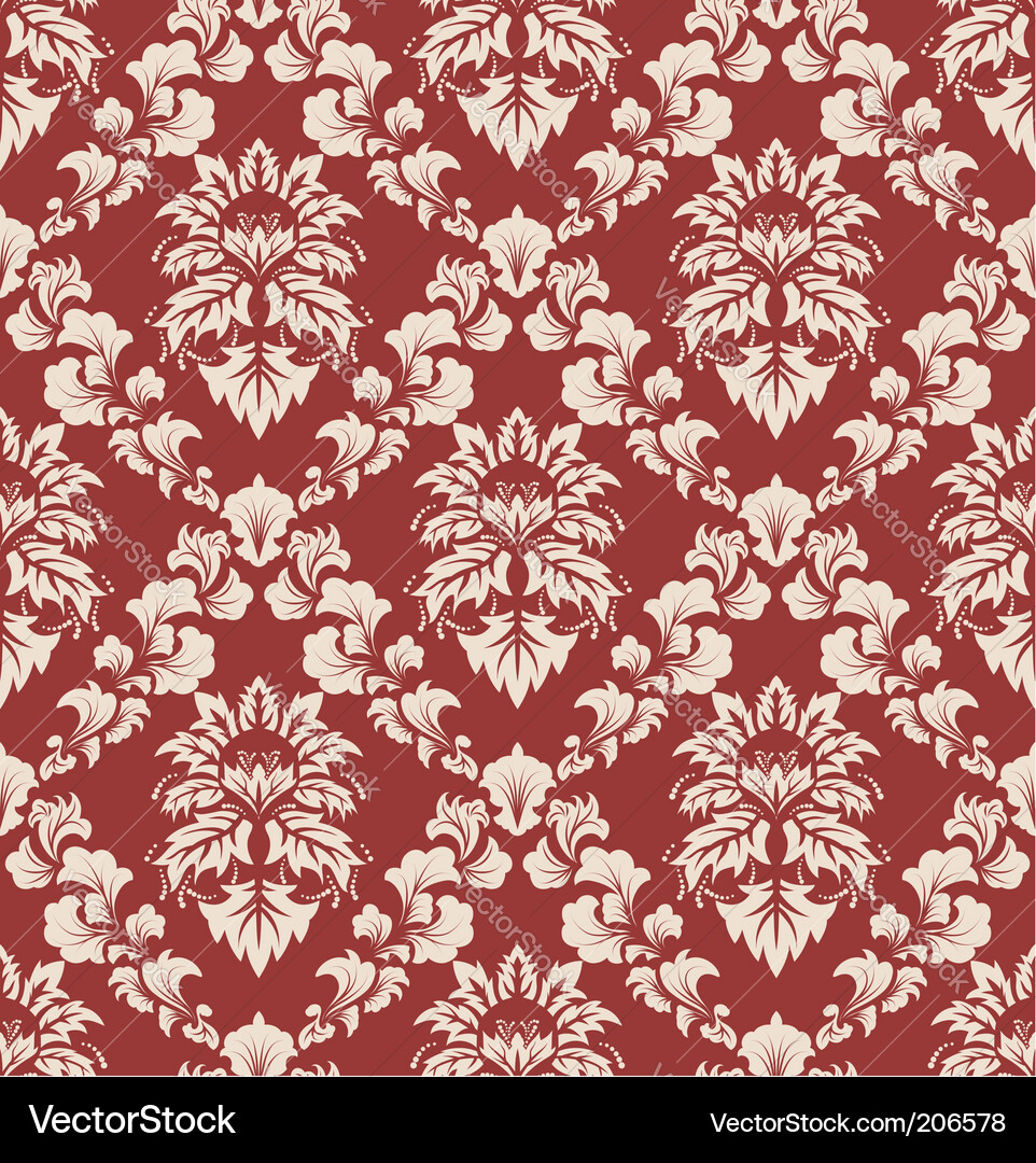 Elegant Damask Pattern vector image