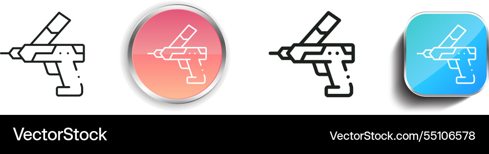 Injection icon thin linear regular and button Injection icon thin linear regular and button Vector Image
