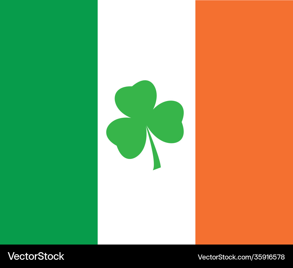 Irish flag vector image