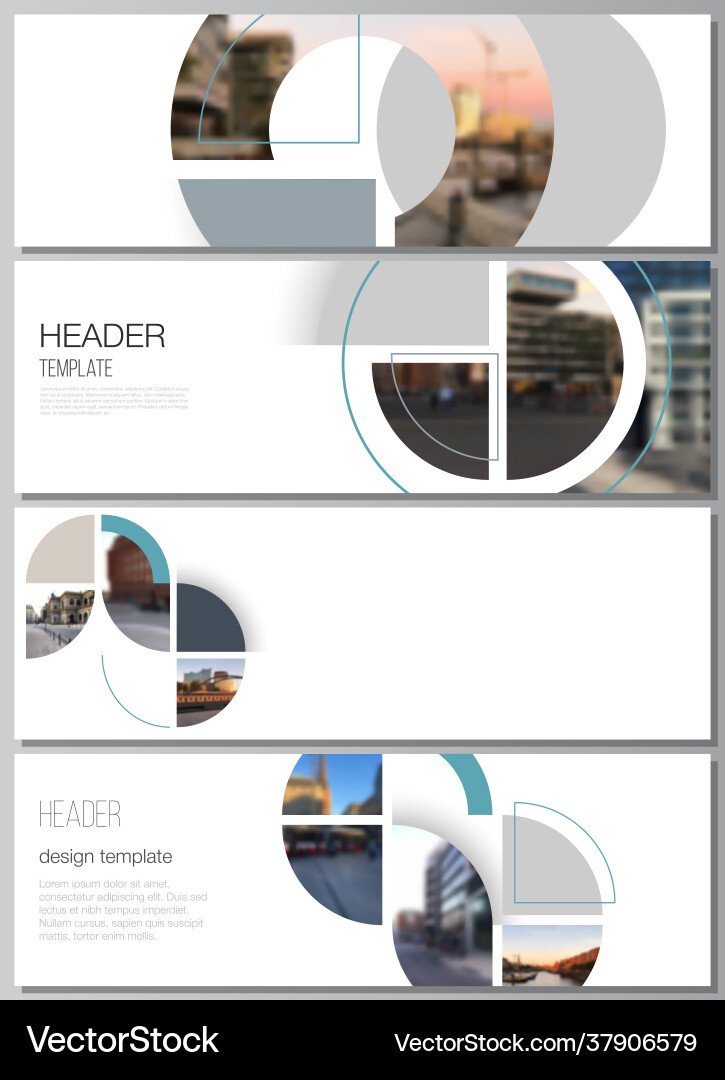 Layout headers banner design templates Layout headers banner design templates vector image