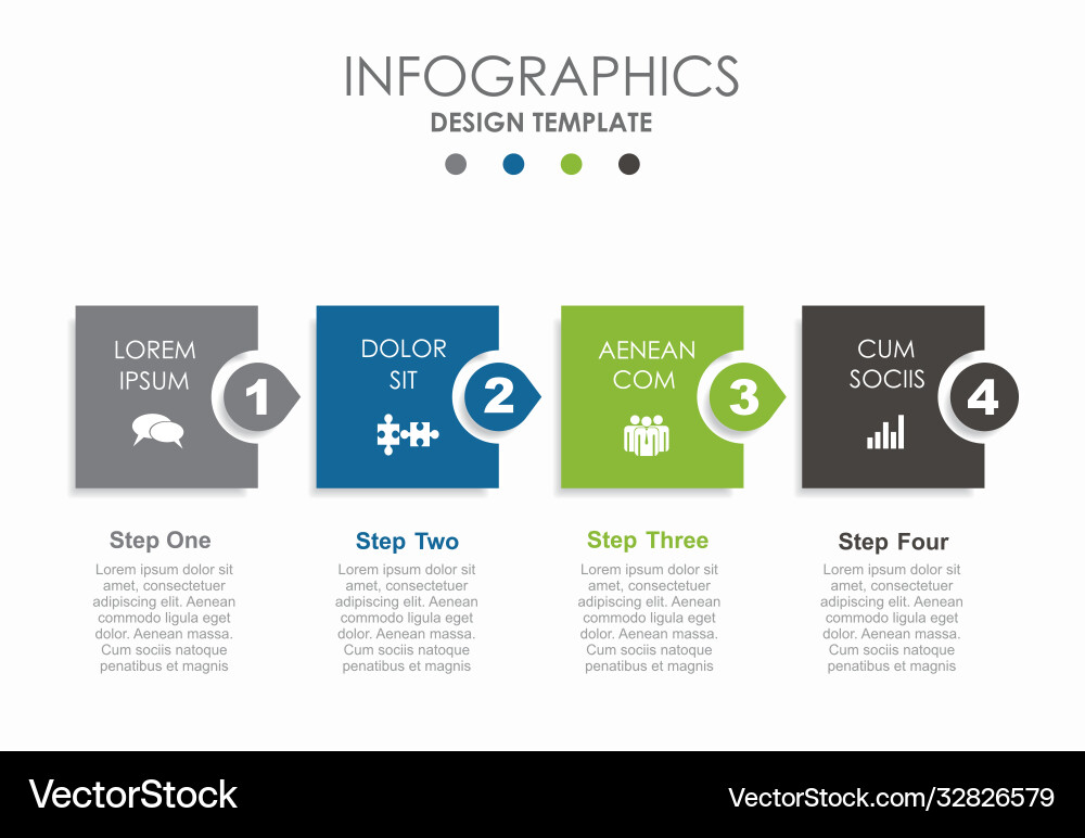 Modern Infographic Template - Data Visualization vector image