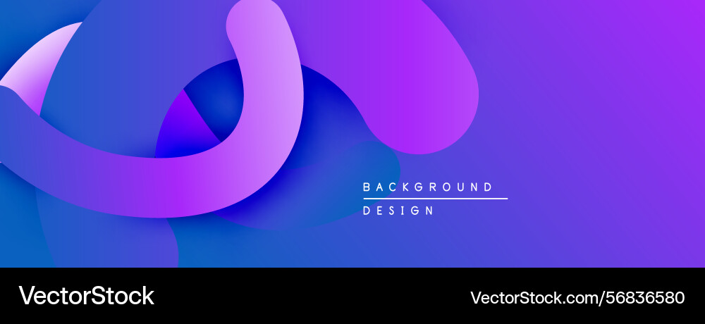 Abstract fluid shapes overlap creating vibrant Abstract fluid shapes overlap creating vibrant vector image