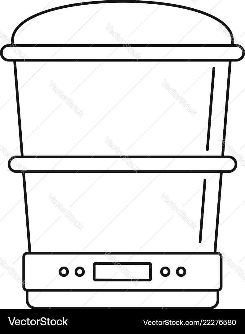 Food processor machine icon outline style Vector Image