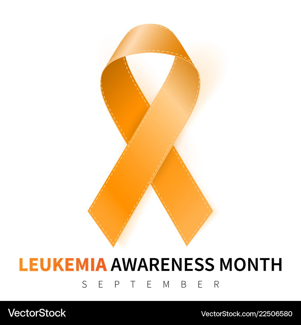 Leukemia Awareness Ribbon vector image