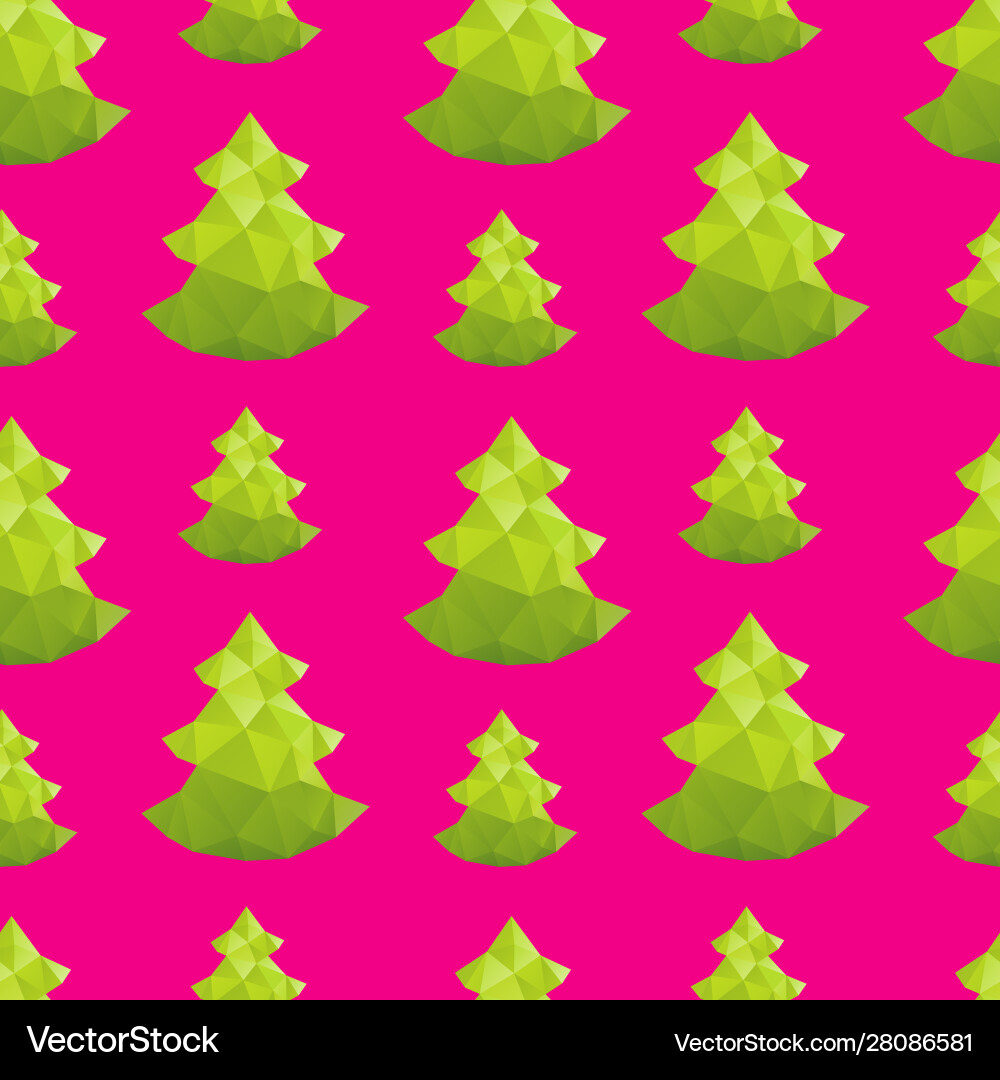 Christmas tree triangle shape seamless pattern Christmas tree triangle shape seamless pattern vector image