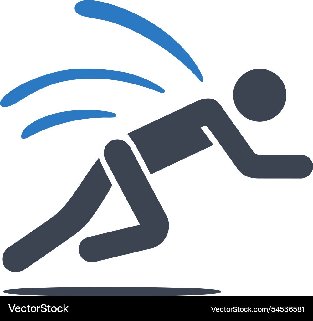 Running speed motion icon Vector Image