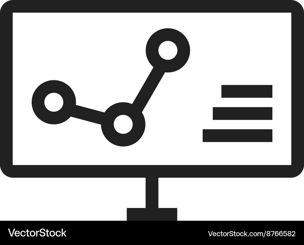 Computer analytics Vector Image