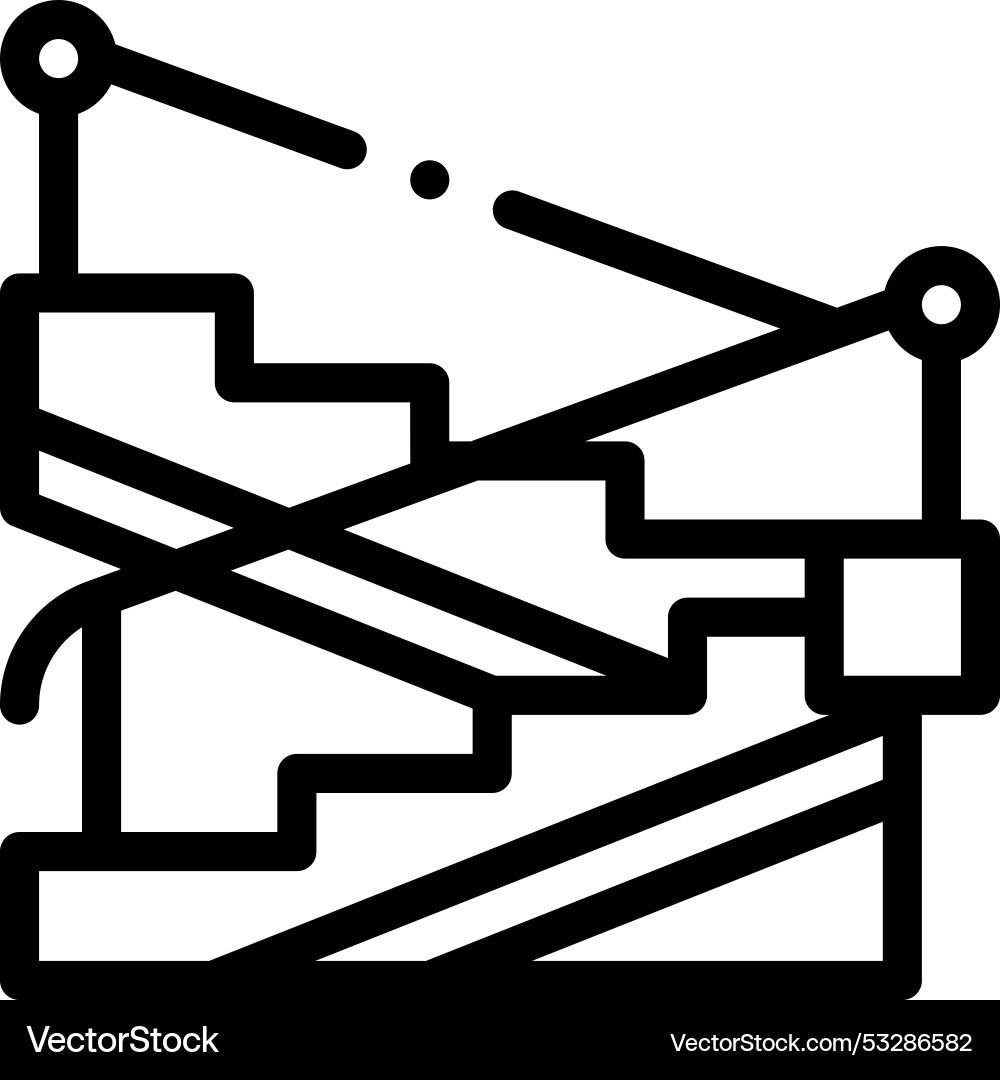 Emergency icon thin linear style design isolated vector image