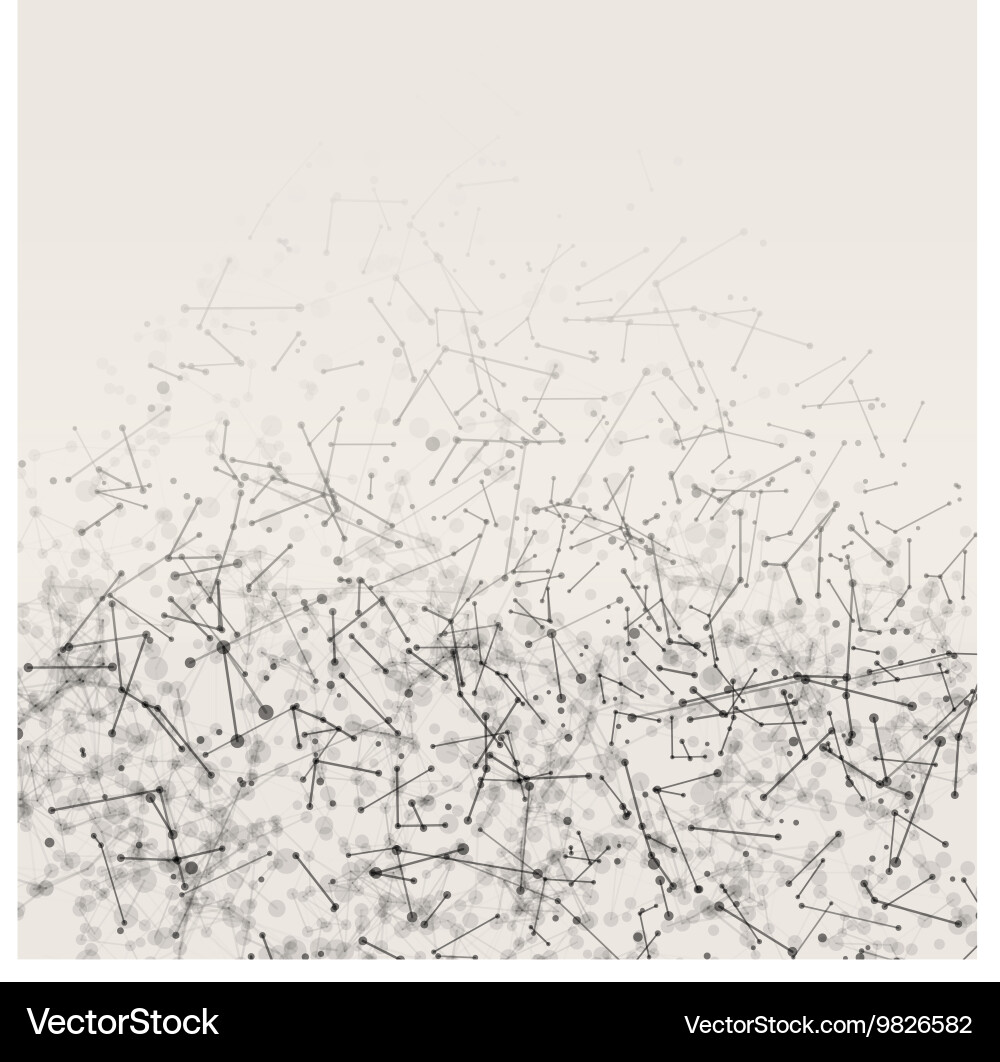 Geometric abstract mesh background with circles vector image