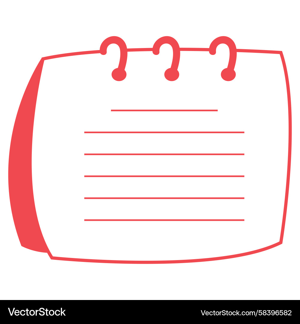 Notebook Pages Collection Vector Image