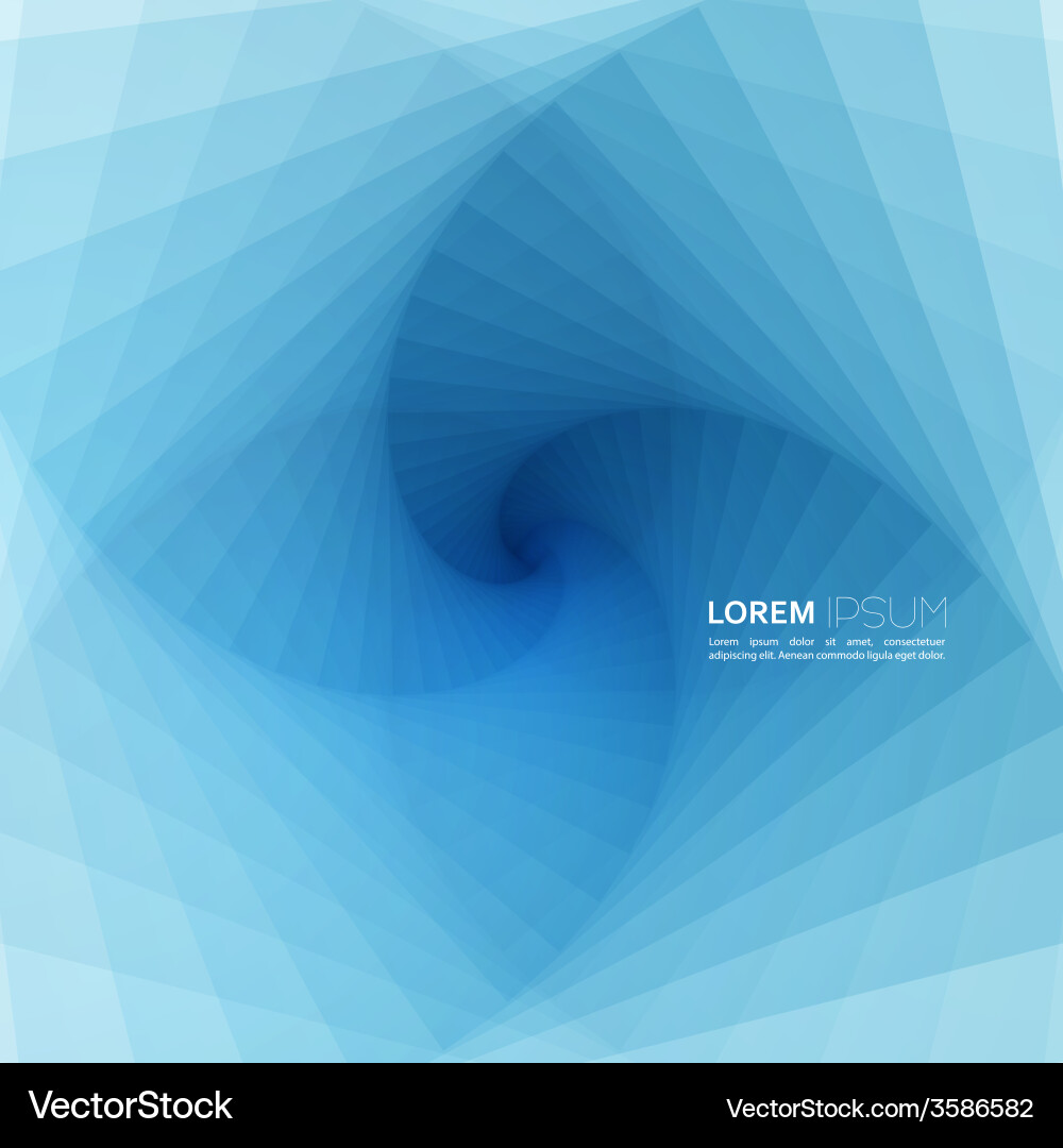 Techno abstract background with spiral and twist vector image