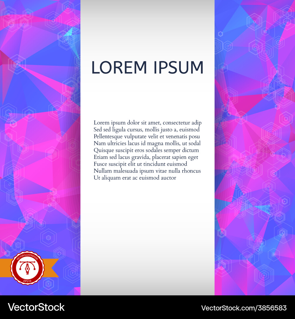 Abstract colorful triangles background Vector Image