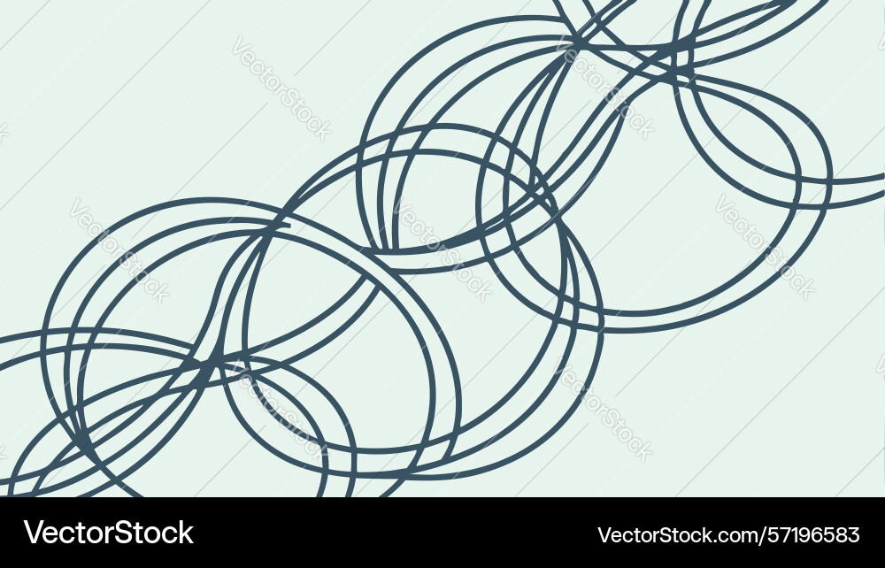 Serene abstract circular overlap pattern design Vector Image