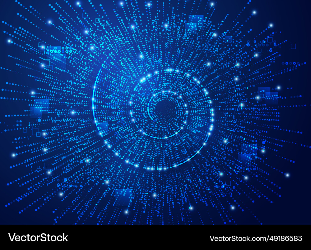 Tech Helix Digital Network vector image
