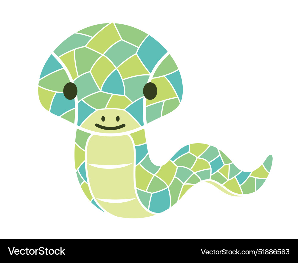 Year of the snake cute symbol Year of the snake cute symbol vector image