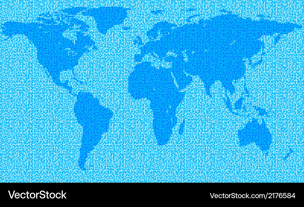 Abstract map Vector Image