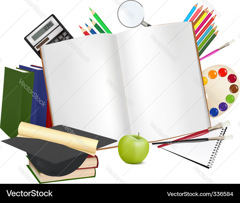 Back to school background Royalty Free Vector Image