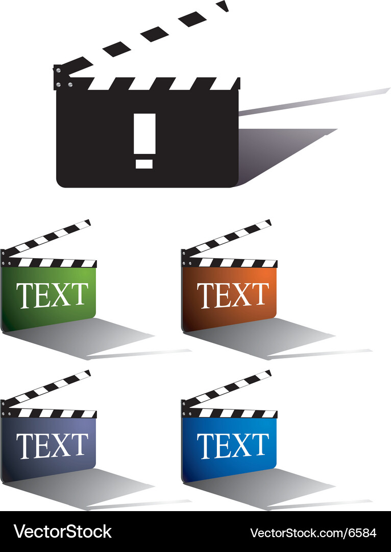 Clapperboard Icon Vector Image