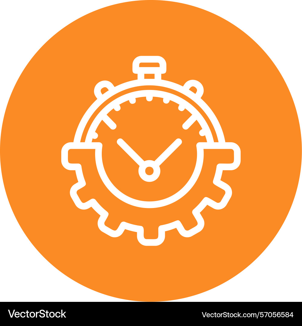 Workflow line circle style icon design vector image
