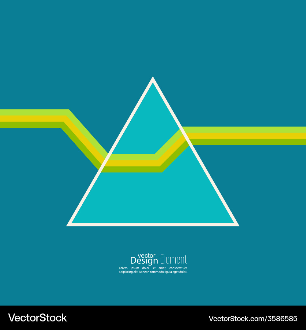 Abstract background with triangles vector image