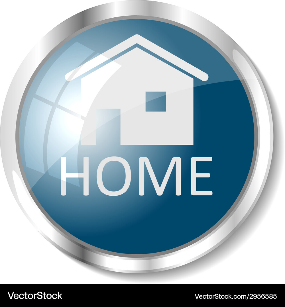 Blue web button Vector Image