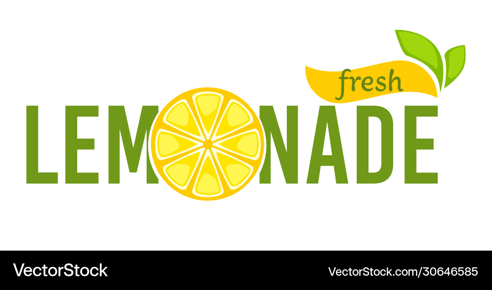 Lemonade fresh beverage made lemons emblem Lemonade fresh beverage made lemons emblem vector image