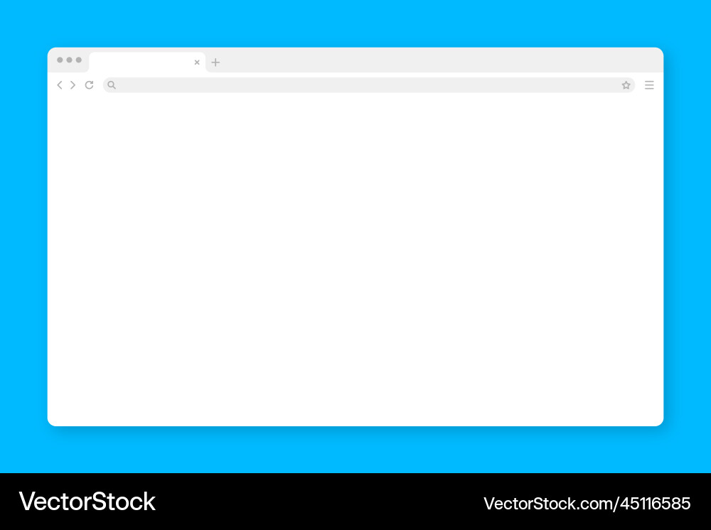 Web-Browserfenster leeren mit Tab-Toolbar Web-Browserfenster leeren mit Tab-Toolbar vektorbild