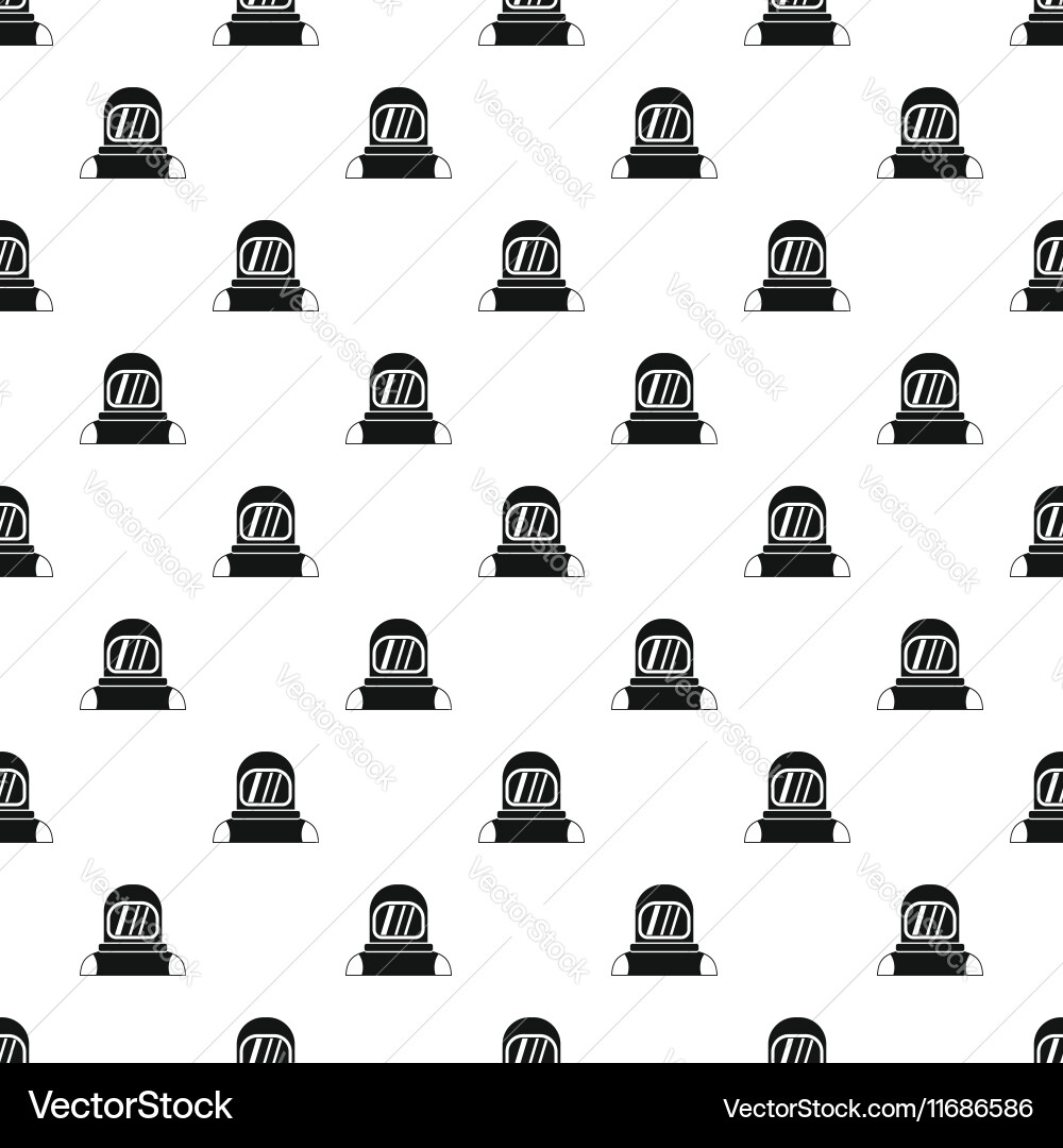 Astronaut pattern simple style vector image
