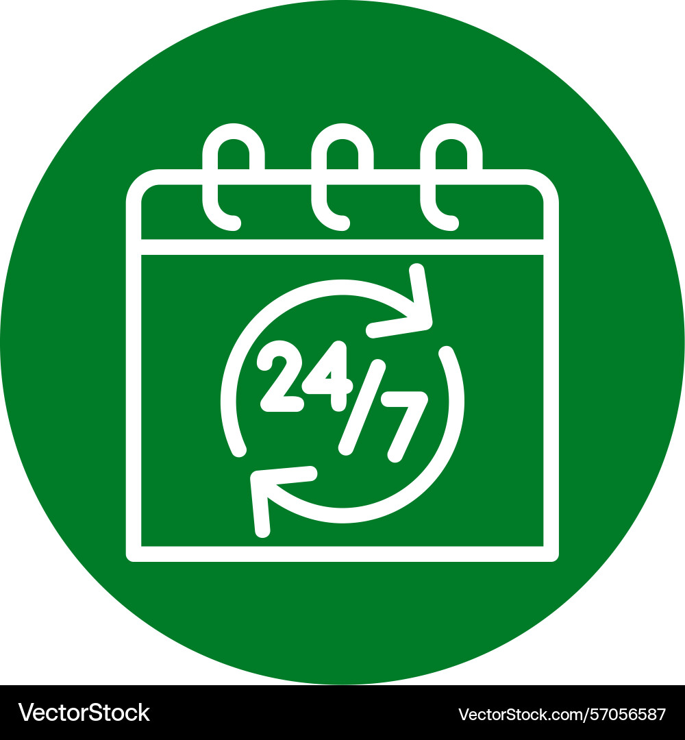 Availability line circle style icon design Vector Image