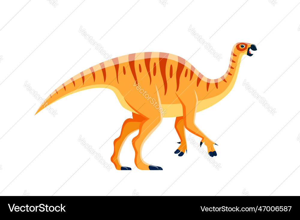 Cartoon dinosaur character kids dino Cartoon dinosaur character kids dino vector image