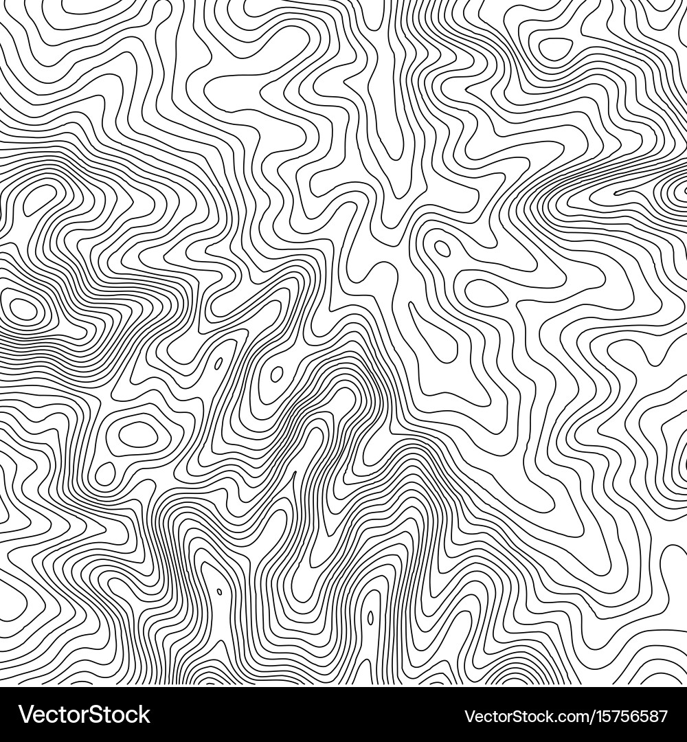 Topographic map background with space for copy Vector Image