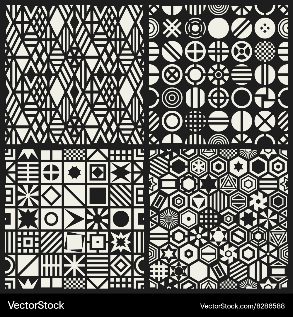 Abstract Geometric Patterns vector image