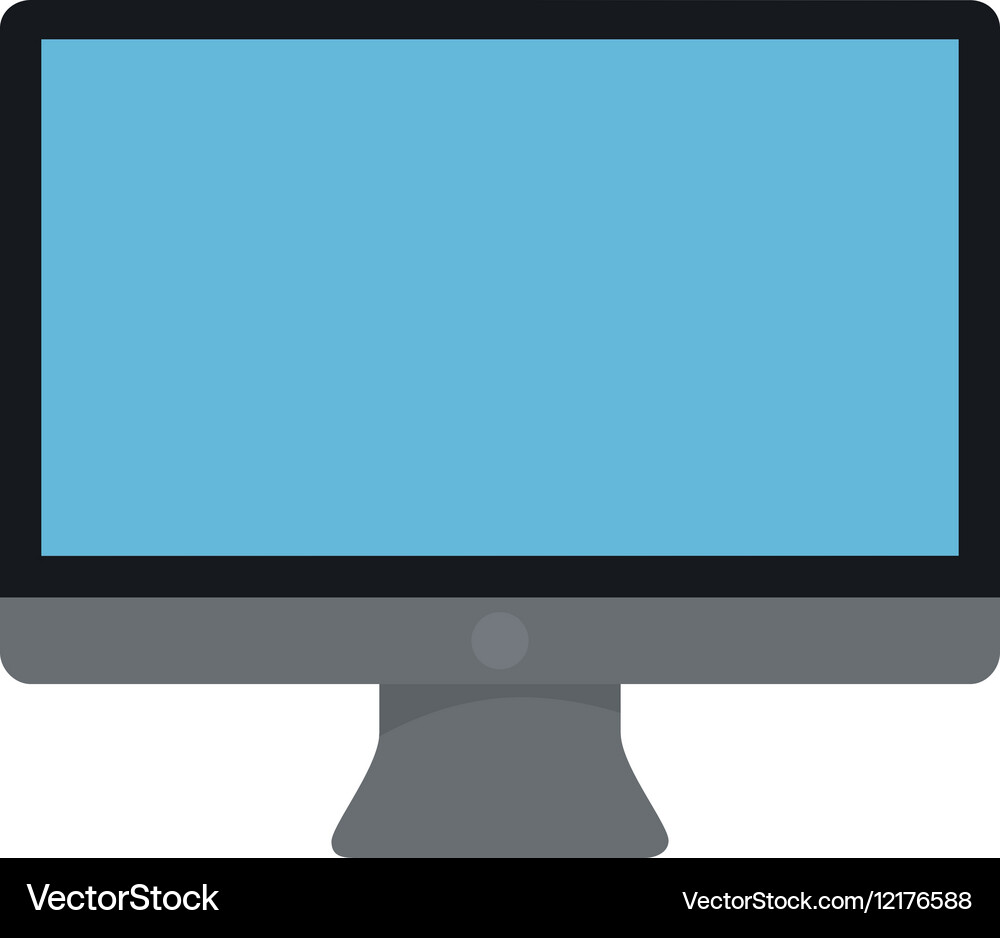 Desk computer icon image Vector Image