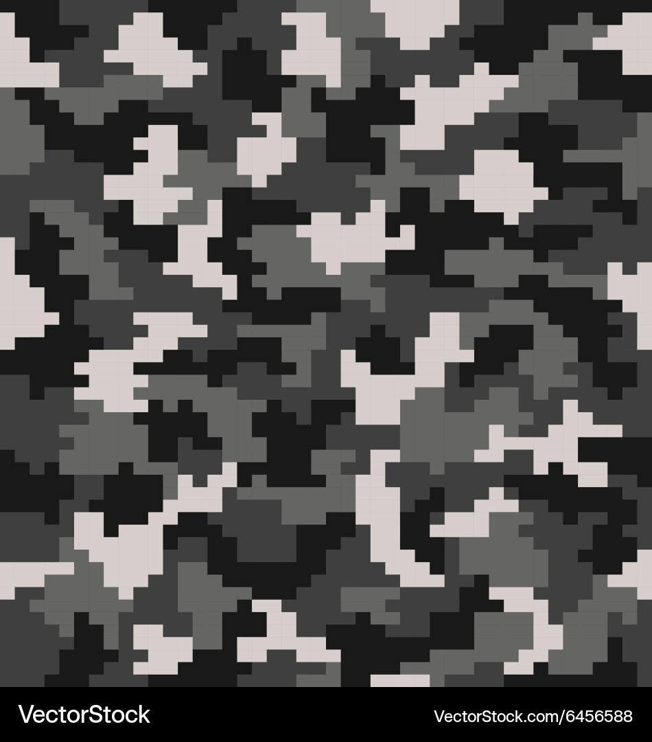 Digital Camouflage Pattern Vector Image