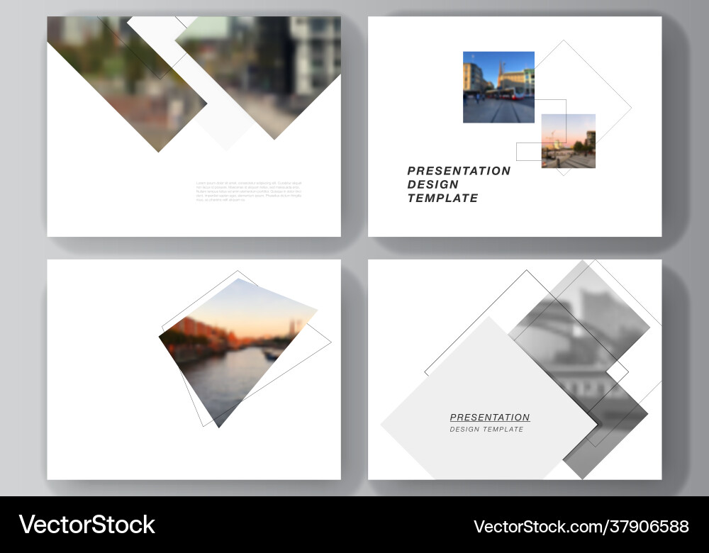 Layout presentation slides design Layout presentation slides design vector image