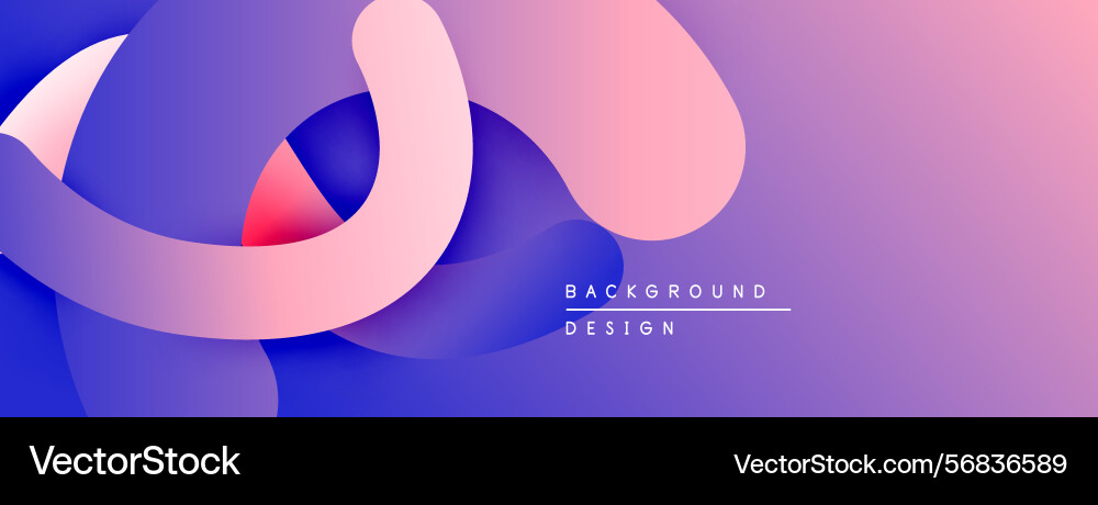 Abstract fluid shapes overlap creating vibrant Abstract fluid shapes overlap creating vibrant vector image